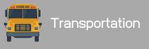 white text that reads "transportation" with a little yellow school bus to the left of the text
